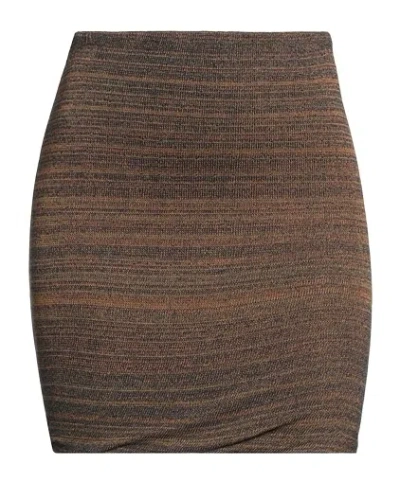 Isabel Marant Étoile Solid-color Knit Midi Skirt In Brown