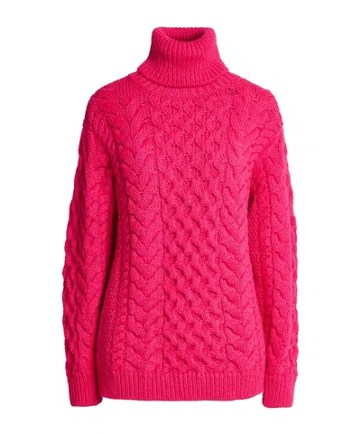 Isabel Marant Étoile Solidcolor Turtleneck Knit Sweater In Pink