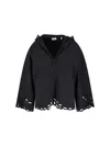 Isabel Marant Étoile Sleeve Hooded Cropped Cut-out Pockets In Black