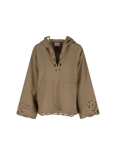 ISABEL MARANT ÉTOILE 'SOLVI' EMBROIDERED CROP TOP
