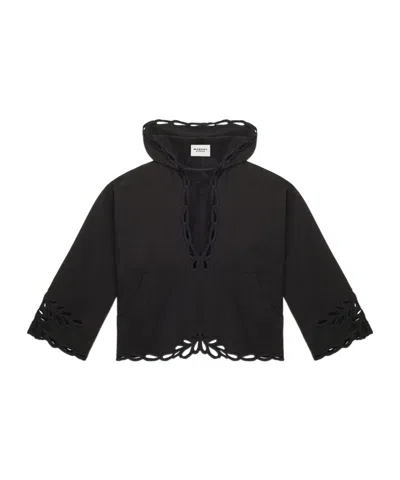 Isabel Marant Étoile Solvi Openwork Embroidery Top In Black