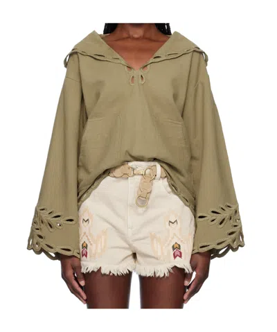 Isabel Marant Étoile Solvi Shirt In Khaki