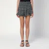Isabel Marant Étoile Sornel Black Shorts With Print In Multicolor