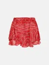 Isabel Marant Étoile 'sornel' Red Viscose Shorts In Red