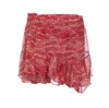 Isabel Marant Étoile Sornel Ruffled Printed Shorts In Red