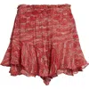 Isabel Marant Étoile Isabel Marant Etoile Fuchsia Printed Sornel Shorts In Red