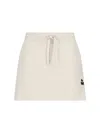 Isabel Marant Étoile Cotton Blend Skirt With Embroidered Logo In Cream