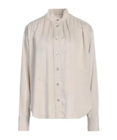 Isabel Marant Étoile Stand-up Collar Shirt In Neutral