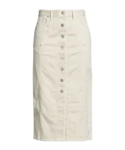 Isabel Marant Étoile Stitched Panel Straight-cut Midi Skirt In Neutral