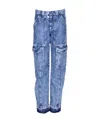 Isabel Marant Étoile Straight Jeans With Overalls Pocket In Blue