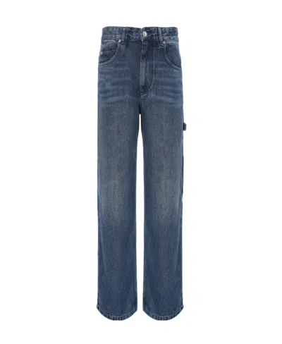 Isabel Marant Étoile Straight-leg Cotton Jeans In Blue