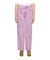 Shop Isabel Marant Étoile Straight-leg Cotton Jeans In Pink