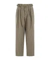 Isabel Marant Étoile Straight-leg Elasticated Waist Trousers In Brown
