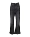 Isabel Marant Étoile Black Belvira High-rise Bootcut Jeans In Black