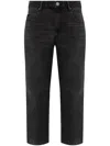 Isabel Marant Étoile Janet Straight-leg Jeans In Black