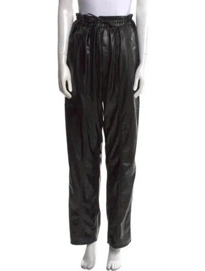 Pre-owned Isabel Marant Étoile Straight Leg Pants In Black