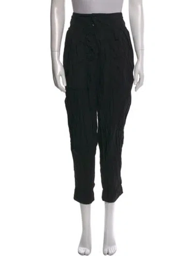 Pre-owned Isabel Marant Étoile Straight Leg Pants In Black