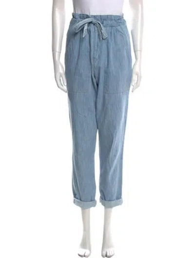 Pre-owned Isabel Marant Étoile Straight Leg Pants In Blue