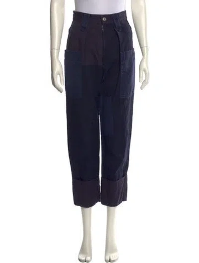 Pre-owned Isabel Marant Étoile Straight Leg Pants In Blue