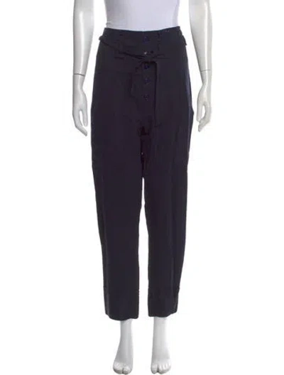 Pre-owned Isabel Marant Étoile Straight Leg Pants In Blue