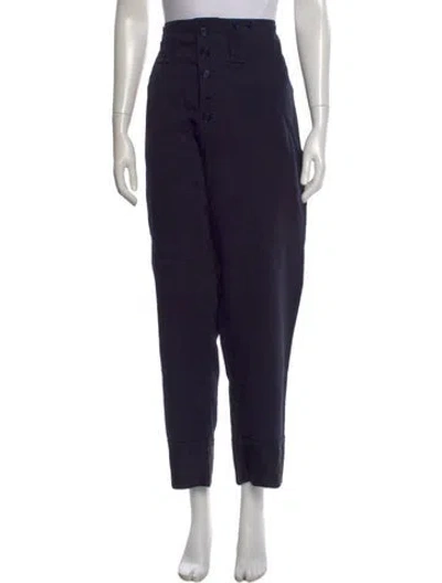 Pre-owned Isabel Marant Étoile Straight Leg Pants In Blue