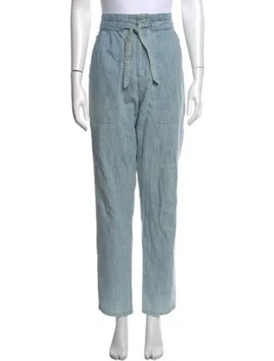 Pre-owned Isabel Marant Étoile Straight Leg Pants In Blue