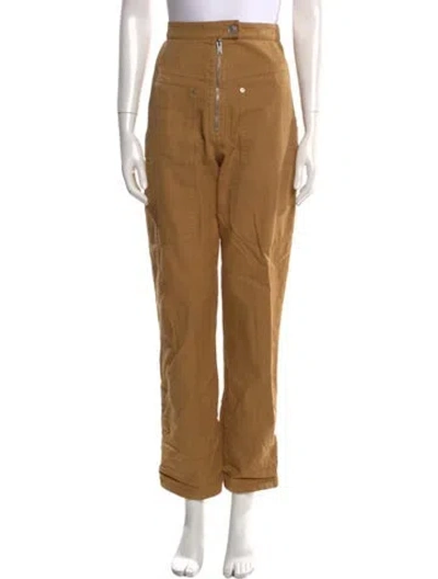 Pre-owned Isabel Marant Étoile Straight Leg Pants In Brown