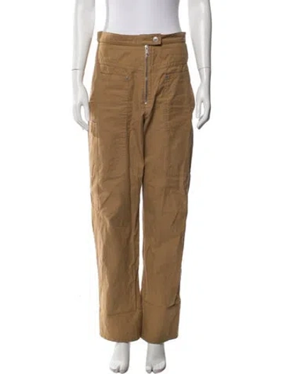 Pre-owned Isabel Marant Étoile Straight Leg Pants In Brown