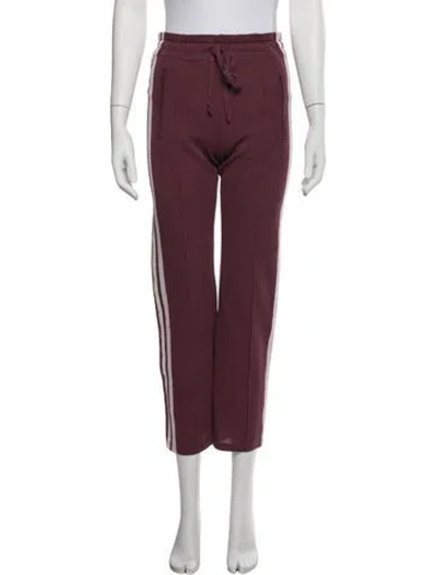 Pre-owned Isabel Marant Étoile Straight Leg Pants In Burgundy