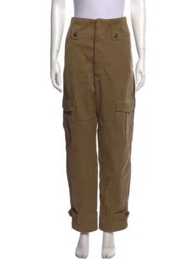 Pre-owned Isabel Marant Étoile Straight Leg Pants In Green