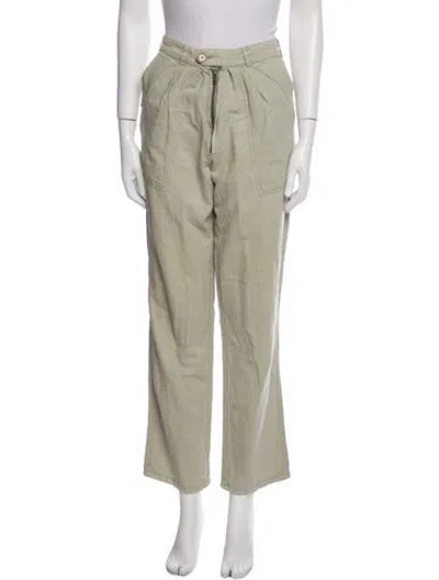 Pre-owned Isabel Marant Étoile Straight Leg Pants In Green