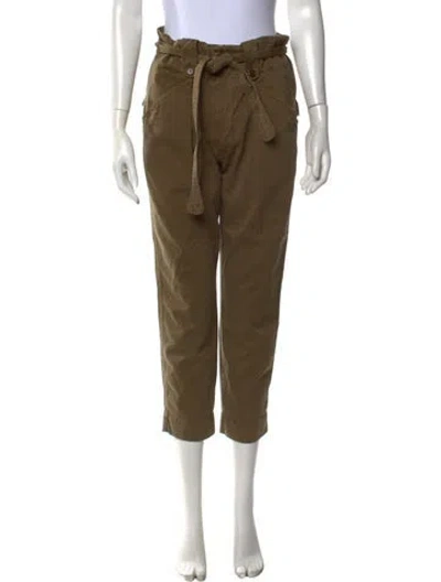 Pre-owned Isabel Marant Étoile Straight Leg Pants In Green