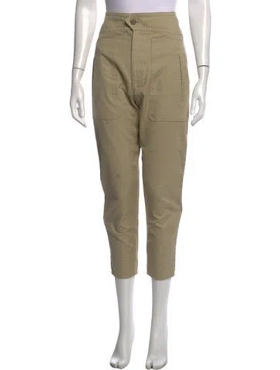 Pre-owned Isabel Marant Étoile Straight Leg Pants In Green