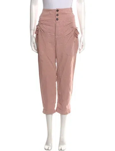 Pre-owned Isabel Marant Étoile Straight Leg Pants In Pink