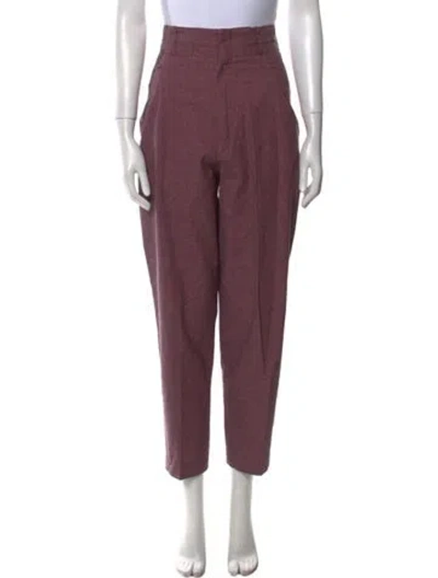 Pre-owned Isabel Marant Étoile Straight Leg Pants In Pink