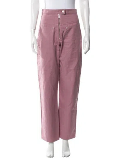 Pre-owned Isabel Marant Étoile Straight Leg Pants In Pink
