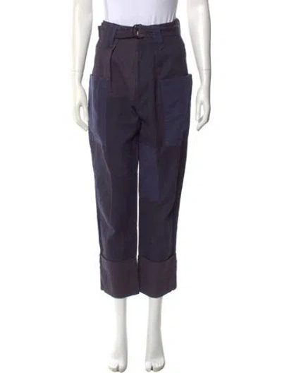 Pre-owned Isabel Marant Étoile Straight Leg Pants In Purple