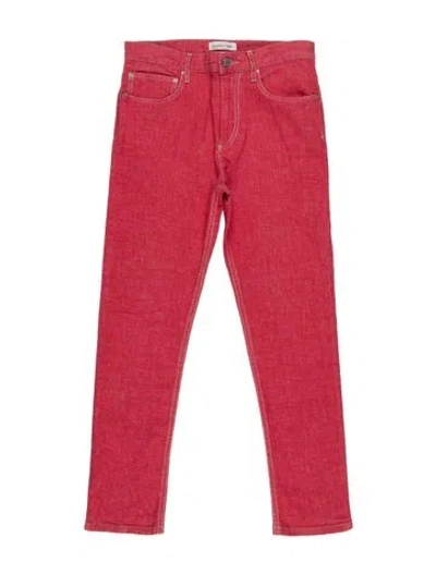 Pre-owned Isabel Marant Étoile Straight Leg Pants In Red