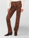 Isabel Marant Étoile Tobacco Faux Leather Trousers Women In Brown