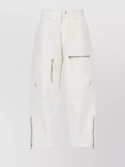 ISABEL MARANT ÉTOILE STRAIGHT TROUSERS WITH CARGO AND BACK POCKETS