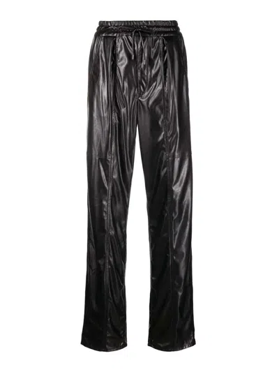 Isabel Marant Étoile Straight Trousers With Elasticated Waist In Black