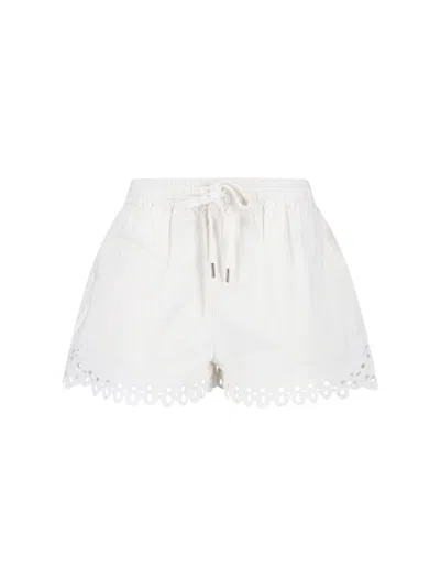Isabel Marant Étoile Straight-leg White Trousers With Tailored Fit