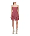 Isabel Marant Étoile Red Anka Minidress In Pink