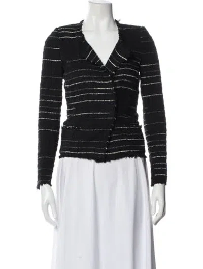 Pre-owned Isabel Marant Étoile Striped Blazer In Black