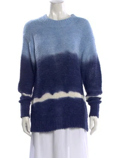 Pre-owned Isabel Marant Étoile Striped Crew Neck Sweater In Blue