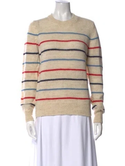Pre-owned Isabel Marant Étoile Striped Crew Neck Sweater In Neutral