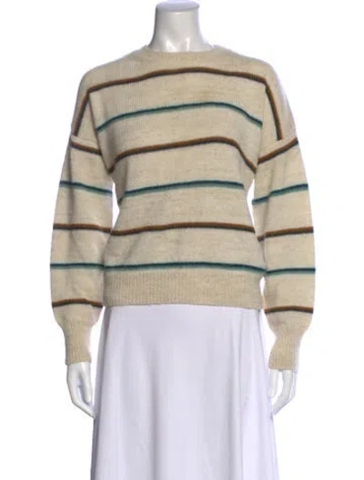Pre-owned Isabel Marant Étoile Striped Crew Neck Sweater In Neutral