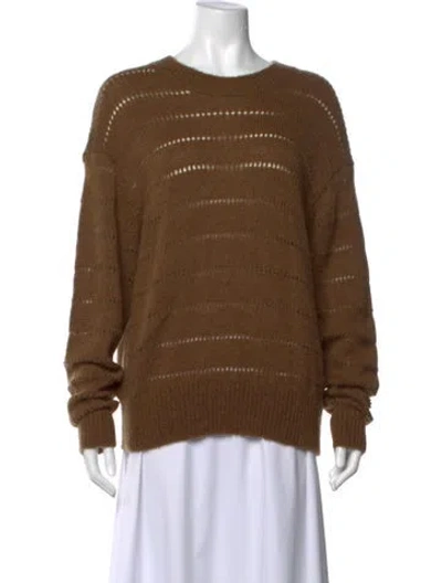 Pre-owned Isabel Marant Étoile Striped Crew Neck Sweater W/ Tags In Brown