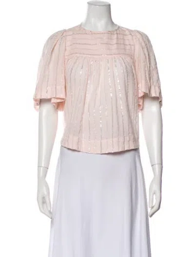 Pre-owned Isabel Marant Étoile Striped Crew Neck Top