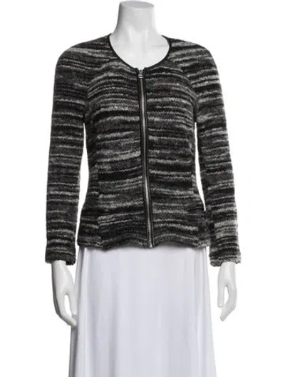 Pre-owned Isabel Marant Étoile Striped Jacket In Black